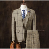 new men's cultivate one's morality of England checked dress