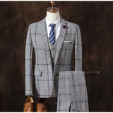 new men's cultivate one's morality of England checked dress