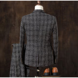 new men's cultivate one's morality of England checked dress