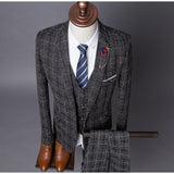 new men's cultivate one's morality of England checked dress