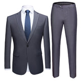 Men Suits 2 Pieces Jacket Pants