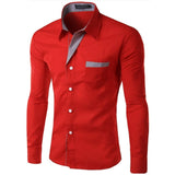 Hot Sale New Fashion Camisa Masculina Long Sleeve Shirt