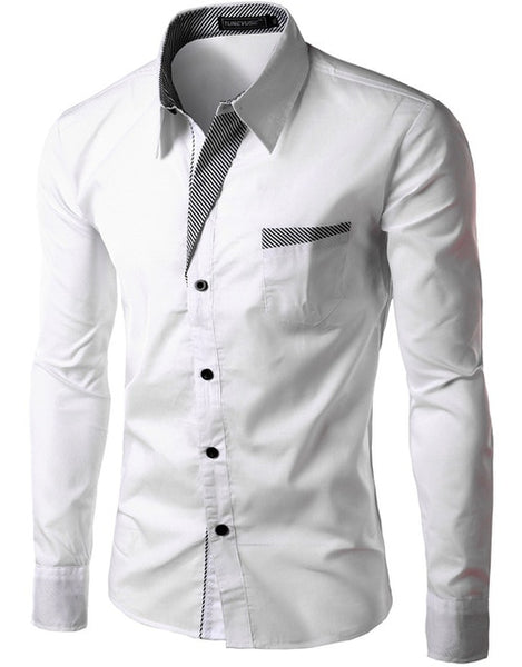 Hot Sale New Fashion Camisa Masculina Long Sleeve Shirt