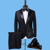 Stylish men suit set with pants men's wedding suits formal dress