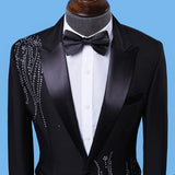 Stylish men suit set with pants men's wedding suits formal dress