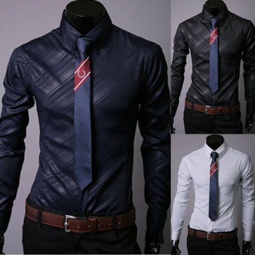 Men's Shirts Luxury Stylish Casual V-Neck Fashion Formal Shirt