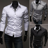 Men's Formal Shirt Long Sleeves-Luxury Shirts Regular Fit