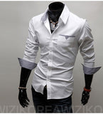 Men's Formal Shirt Long Sleeves-Luxury Shirts Regular Fit