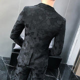 Men's Jacquard Slim Business Banquet High-grade Suits