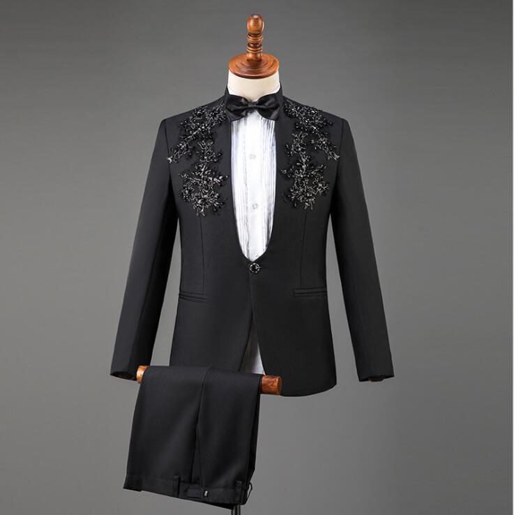 Marriage suit men terno masculino trouser wedding suits