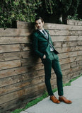 Stylish Green Men's Fashion Party Tuxedos