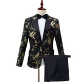 Men's Luxury Slim Fit Stylish Suit Jacket & Trousers