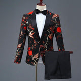 Men's Luxury Slim Fit Stylish Suit Jacket & Trousers